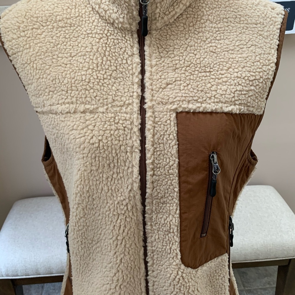 10,000ft above Vest Full Zip Down Brown full zipL